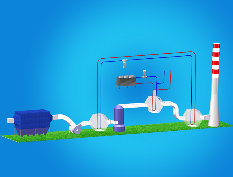 Smoke elimination system of coal-fired boiler